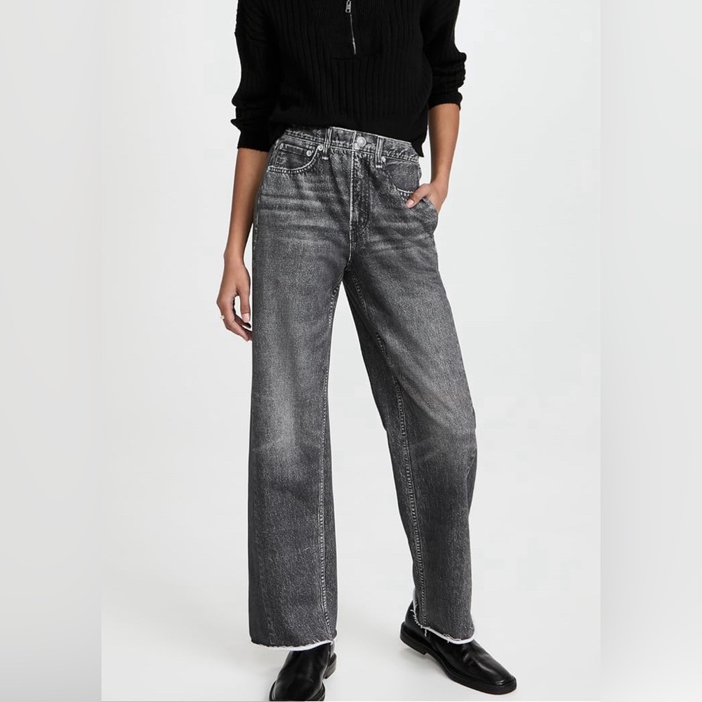 Rag & Bone Miramar Wide Leg Raw Hem